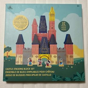 Walt disney world land wooden building block castle Block Set